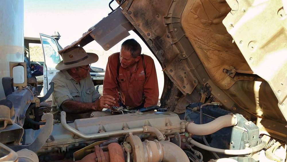 O Oh! Truck trouble between Adria Downs and Birdsville